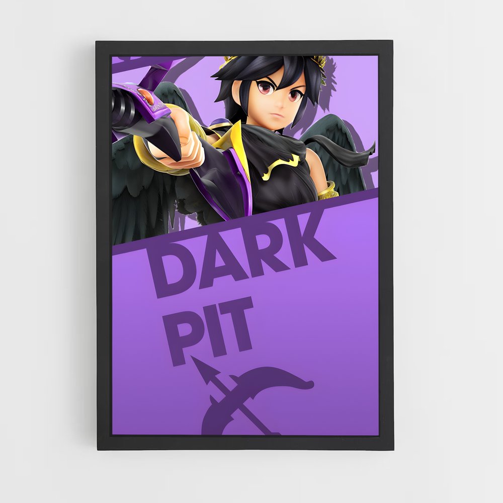Poster Dark de pit – affiche Super Smash Bros (vue 2)